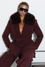 BRUNELLE / fur collar