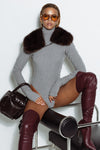 BRUNELLE / fur collar