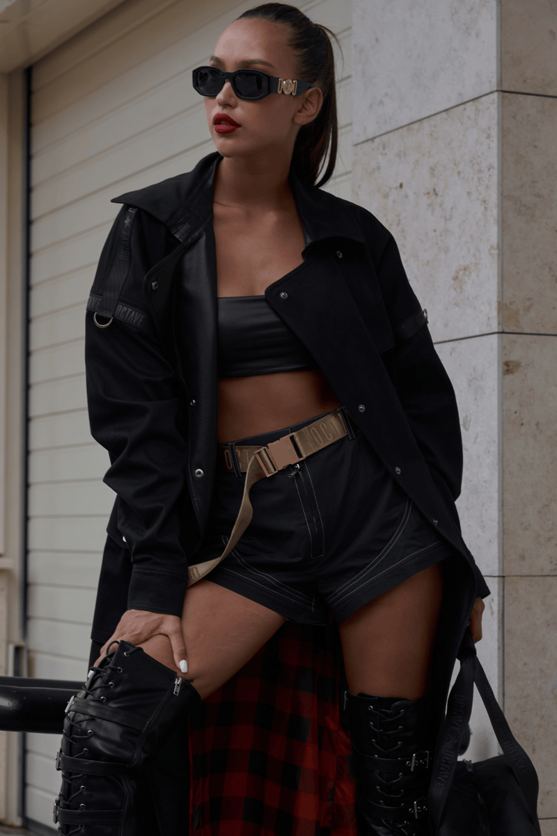 MELANIN_B / trench coat