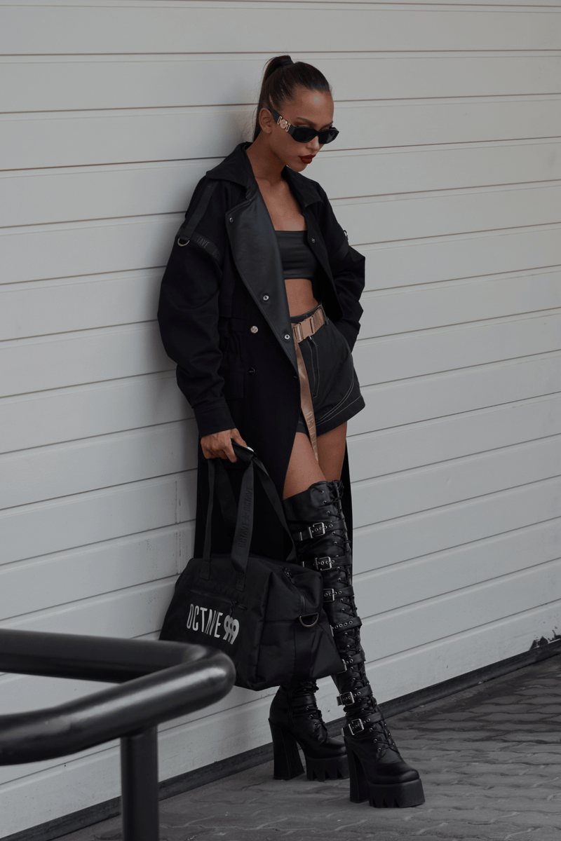 MELANIN_B / trench coat