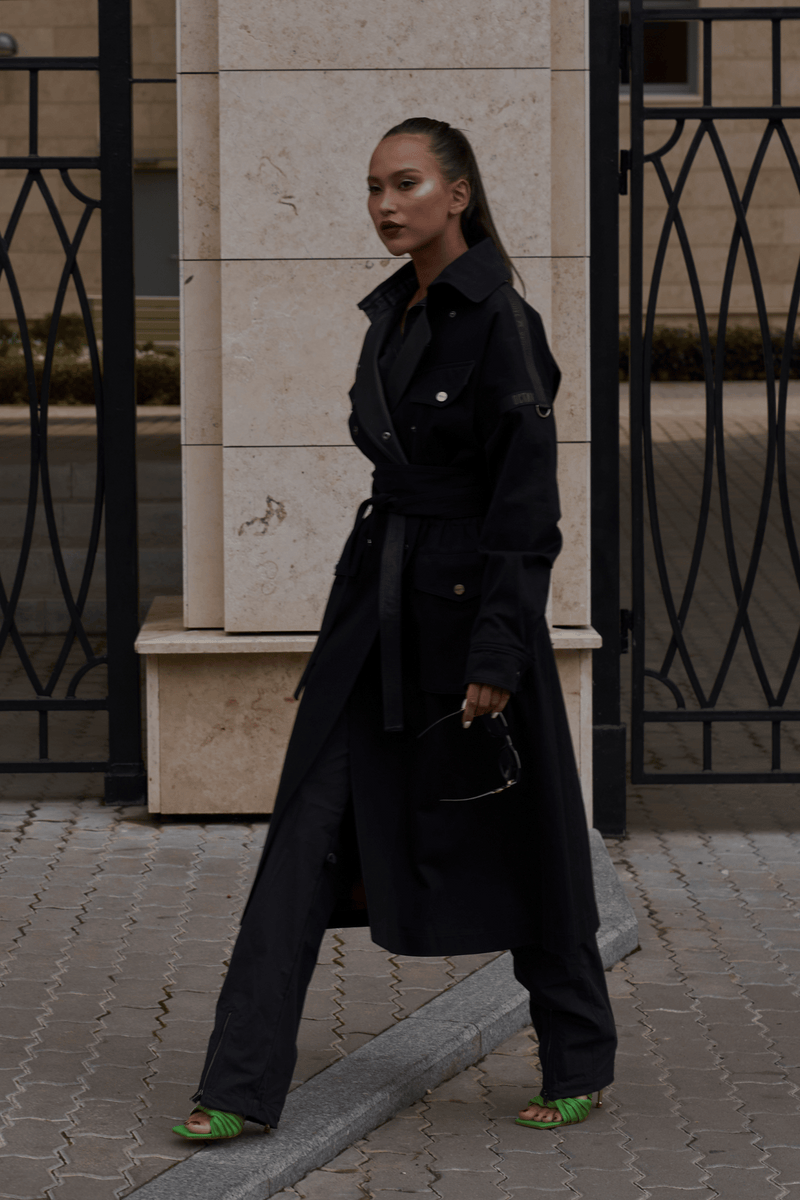 MELANIN_B / trench coat