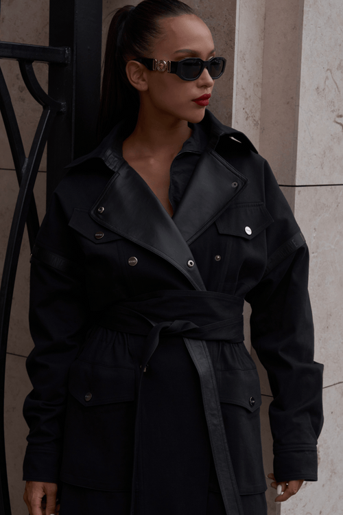 MELANIN_B / trench coat