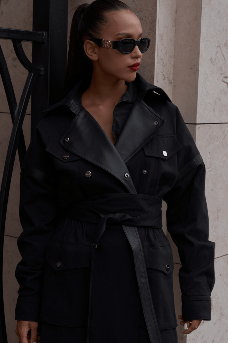 MELANIN_B / trench coat