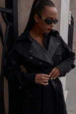 MELANIN_B / trench coat