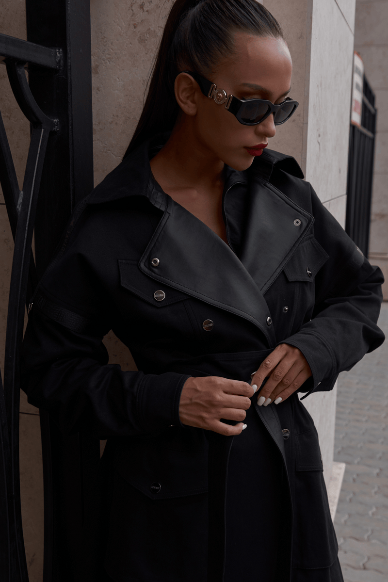 MELANIN_B / trench coat